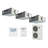 パナソニック 『PA-P160FE7GTBC＋分岐管』 業務用エアコン ビルトインオールダクト形 XEPHY Premium エコナビ 同時トリプル P160形 6.0馬力 三相200V ♪