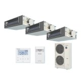 パナソニック 『PA-P224FE7GTBC＋分岐管』 業務用エアコン ビルトインオールダクト形 XEPHY Premium エコナビ 同時トリプル P224形 8.0馬力 三相200V ♪