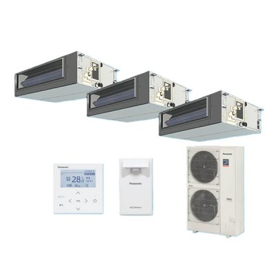 画像1: パナソニック 『PA-P224FE7GTBC＋分岐管』 業務用エアコン ビルトインオールダクト形 XEPHY Premium エコナビ 同時トリプル P224形 8.0馬力 三相200V ♪