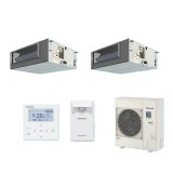 パナソニック 『PA-P112FE7HDBC＋分岐管』 業務用エアコン ビルトインオールダクト形 XEPHY Eco エコナビ 同時ツイン P112形 4.0馬力 三相200V ♪