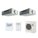 パナソニック 『PA-P160FE7HDBC＋分岐管』 業務用エアコン ビルトインオールダクト形 XEPHY Eco エコナビ 同時ツイン P160形 6.0馬力 三相200V ♪