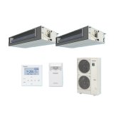 パナソニック 『PA-P280FE7HDBC＋分岐管』 業務用エアコン ビルトインオールダクト形 XEPHY Eco エコナビ 同時ツイン P280形 10.0馬力 三相200V ♪