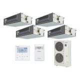 パナソニック 『PA-P280FE7HVBC＋分岐管』 業務用エアコン ビルトインオールダクト形 XEPHY Eco エコナビ 同時ダブルツイン P280形 10.0馬力 三相200V ♪