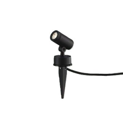 画像1: 大光電機(DAIKO) DOL-5726YB アウトドアライト スポットライト 非調光 電球色 LED ランプ付 防雨形 ブラック