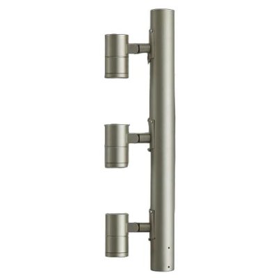 画像1: 大光電機(DAIKO) LLP-7110LUM アウトドアライト ポールスポットライト 調光(調光器別売) 電球色 灯具本体 3灯用 LED内蔵 ポール別売 防雨・防湿型 ステンカラー