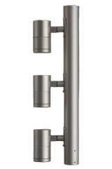 大光電機(DAIKO) LLP-7113LUM アウトドアライト ポールスポットライト 非調光 電球色 灯具本体 3灯用 LED内蔵 ポール別売 防雨・防湿型 ステンカラー