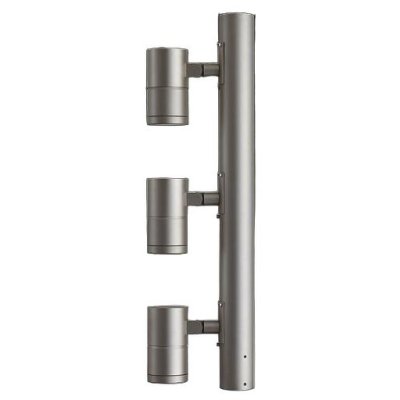 画像1: 大光電機(DAIKO) LLP-7114LUM アウトドアライト ポールスポットライト 調光(調光器別売) 電球色 灯具本体 3灯用 LED内蔵 ポール別売 防雨・防湿型 ステンカラー