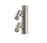 大光電機(DAIKO) LLP-7219XU アウトドアライト ポールスポットライト 灯具本体 2灯用 ランプ別売 ポール別売 電源内蔵 防雨・防湿型 ステンカラー