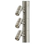 大光電機(DAIKO) LLP-7220XU アウトドアライト ポールスポットライト 灯具本体 3灯用 ランプ別売 ポール別売 電源内蔵 防雨・防湿型 ステンカラー