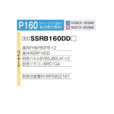 画像2: ダイキン 『SSRB160DD+分岐管』 業務用エアコン 天井埋込カセット形 ビルトインHi ツイン同時マルチ FIVESTARZEAS P160形 6馬力 三相 ワイヤード ♪