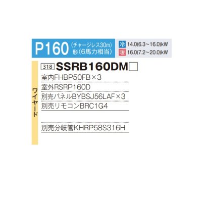 画像2: ダイキン 『SSRB160DM+分岐管』 業務用エアコン 天井埋込カセット形 ビルトインHi トリプル同時マルチ FIVESTARZEAS P160形 6馬力 三相 ワイヤード ♪