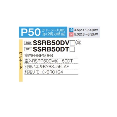 画像2: ダイキン SSRB50DT 業務用エアコン 天井埋込カセット形 ビルトインHi ペア FIVESTARZEAS P50形 2馬力 三相 ワイヤード ♪