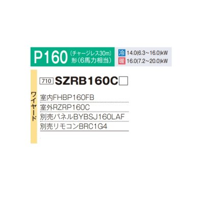 画像2: ダイキン SZRB160C 業務用エアコン 天井埋込カセット形 ビルトインHi ペア EcoZEAS P160形 6馬力 三相 ワイヤード ♪
