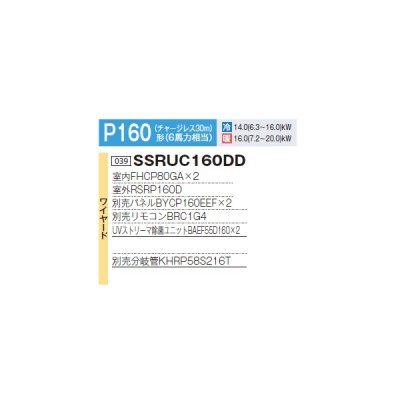 画像2: ダイキン 『SSRUC160DD+分岐管』 業務用エアコン UVストリーマ除菌 S-ラウンドフロー センシング ツイン FIVESTARZEAS P160 6馬力 三相 ワイヤード ♪