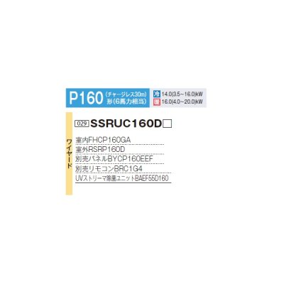 画像2: ダイキン SSRUC160D F 業務用エアコン 天井埋込 UVストリーマ除菌 S-ラウンドフロー センシング ペア FIVESTARZEAS P160形 6馬力 三相 ワイヤード ♪