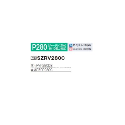 画像2: ダイキン SZRV280C 業務用エアコン 床置形 ペア EcoZEAS P280形 10馬力 三相 ♪