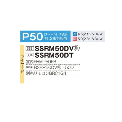画像2: ダイキン SSRM50DV 業務用エアコン 天井埋込ダクト形 高静圧 ペア FIVESTARZEAS P50形 2馬力 単相 ワイヤード ♪