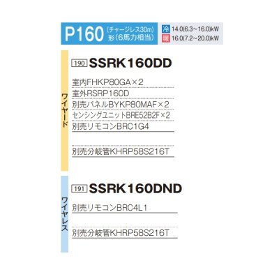 画像2: ダイキン 『SSRK160DD+分岐管』 業務用エアコン 天井埋込カセット形 シングルフロー センシング ツイン FIVESTARZEAS P160形 6馬力 三相 ワイヤード ♪