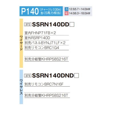 画像2: ダイキン 『SSRN140DD+分岐管』 業務用エアコン 天井埋込カセット形 マルチフロー(ショーカセ) ツイン FIVESTARZEAS P140形 5馬力 三相 ワイヤード ♪