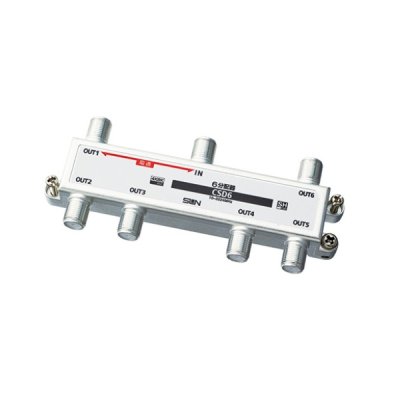 画像1: サン電子 CSD6-F 6分配器 1端子電通型 4K8K衛星放送対応