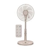 ユアサプライムス YGT-DH3455GFR(C) リビング扇風機 温度センサー搭載 羽根径30cm 7枚羽根 リモコン付き 12段階風量調節 デジタル表示 ベージュ ℃℃