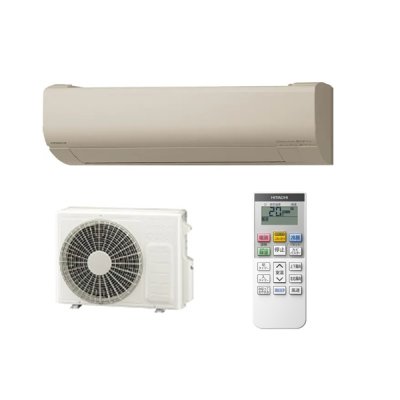 画像1: 日立 RAS-VJ2826S(C) エアコン 10畳 ルームエアコン VJシリーズ 白くまくん 単相100V 10畳程度 シャインベージュ (RAS-VJ2825S-Cの後継品) ♪