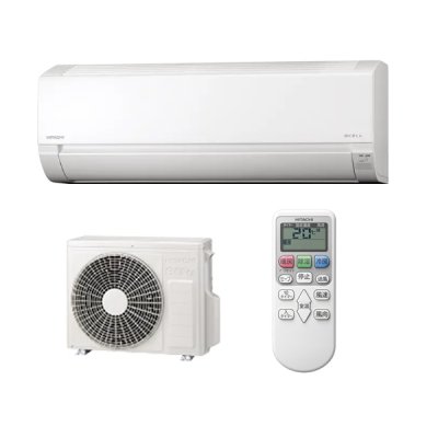 画像1: 日立 RAS-AJ2526S(W) エアコン 8畳 ルームエアコン AJシリーズ 白くまくん 単相100V 8畳程度 スターホワイト (RAS-AJ2525S-Wの後継品) ♪