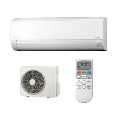 画像1: 日立 RAS-AJ6326D(W) エアコン 20畳 ルームエアコン AJシリーズ 白くまくん 単相200V 20畳程度 スターホワイト (RAS-AJ6325D-Wの後継品) ♪