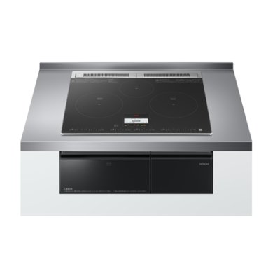 画像1: 日立 HT-N8AKTF(K) IHクッキングヒーター ビルトイン 3口 IH N8ATシリーズ 鉄・ステンレス対応 幅60cm レンジフードファン連動 ブラック ♪