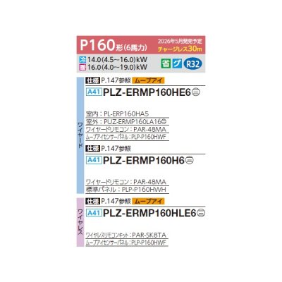 画像2: 三菱 PLZ-ERMP160H6 業務用エアコン 4方向天井カセット i-スクエアタイプ スリムER 標準シングル P160形 6馬力 三相200V ワイヤード ♪∀