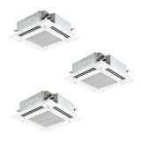 三菱 PLZT-ERMP224HLE6 業務用エアコン 4方向天井カセット i-スクエアタイプ スリムER 同時トリプル P224形 8馬力 三相200V ワイヤレス ♪∀