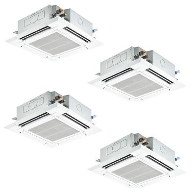 画像1: 三菱 PLZD-ERMP224H6 業務用エアコン 4方向天井カセット i-スクエアタイプ スリムER 同時フォー P224形 8馬力 三相200V ワイヤード ♪∀