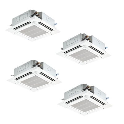 画像1: 三菱 PLZD-ERMP224HLE6 業務用エアコン 4方向天井カセット i-スクエアタイプ スリムER 同時フォー P224形 8馬力 三相200V ワイヤレス ♪∀