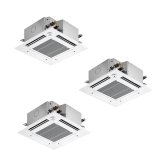 三菱 PLZT-ZRMP160GF6 業務用エアコン 4方向天井カセット コンパクトタイプ スリムZR 同時トリプル P160形 6馬力 三相200V ワイヤード ♪∀