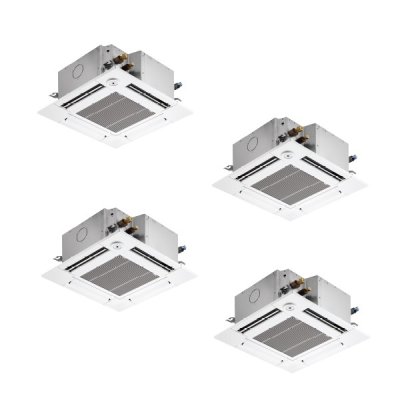 画像1: 三菱 PLZD-ZRMP224GF6 業務用エアコン 4方向天井カセット コンパクトタイプ スリムZR 同時フォー P224形 8馬力 三相200V ワイヤード ♪∀
