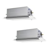 三菱 PLZX-ERMP224LE6 業務用エアコン 2方向天井カセット スリムER 同時ツイン P224形 8馬力 三相200V ワイヤード ♪∀