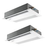 三菱 PMZX-ZRMP140FF6 業務用エアコン 1方向天井カセット スリムZR 同時ツイン P140形 5馬力 三相200V ワイヤード ♪∀