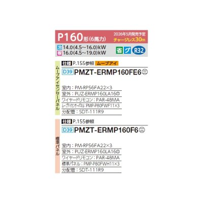 画像2: 三菱 PMZT-ERMP160F6 業務用エアコン 1方向天井カセット スリムER 同時トリプル P160形 6馬力 三相200V ワイヤード ♪∀
