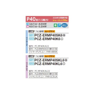 画像2: 三菱 PCZ-ERMP40SKL6 業務用エアコン 天吊 スリムER 標準シングル P40形 1.5馬力 単相200V ワイヤレス ♪∀