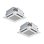 画像1: 三菱 PLZX-DHRMP80HFG6 業務用エアコン 4方向天井カセット i-スクエアタイプ ズバ暖スリム DHシリーズ 同時ツイン P80形 3馬力 三相200V ワイヤード ♪ (1)