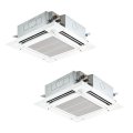 三菱 PLZX-DHRMP112HF6 業務用エアコン 4方向天井カセット i-スクエアタイプ ズバ暖スリム DHシリーズ 同時ツイン P112形 4馬力 三相200V ワイヤード ♪