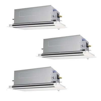 画像1: 三菱 PLZT-HRMP160LF6 業務用エアコン 2方向天井カセット ズバ暖スリム Hシリーズ 同時トリプル P160形 6馬力 三相200V ワイヤード ♪