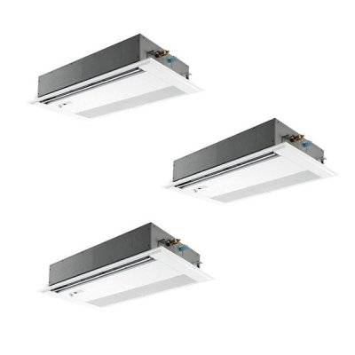 画像1: 三菱 PMZT-HRMP160FF6 業務用エアコン 1方向天井カセット ズバ暖スリム Hシリーズ 同時トリプル P160形 6馬力 三相200V ワイヤード ♪