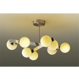 大光電機(DAIKO) DCH-42634YG シャンデリア 調光(調光器別売) 電球色 LED ランプ付 ホワイトブロンズ