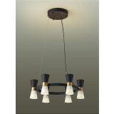 [9月発売] 大光電機(DAIKO) DCH-42686YG シャンデリア 調光(調光器別売) 電球色 LED ランプ付 直付専用 ブラック