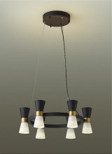 [9月発売] 大光電機(DAIKO) DCH-42686YG シャンデリア 調光(調光器別売) 電球色 LED ランプ付 直付専用 ブラック