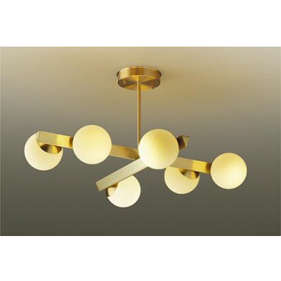 画像1: 大光電機(DAIKO) DCH-42633YG シャンデリア 調光(調光器別売) 電球色 LED ランプ付 真鍮色