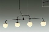 大光電機(DAIKO) DPN-42638YG ペンダント 調光(調光器別売) 電球色 LED ランプ付 フランジタイプ ブラック