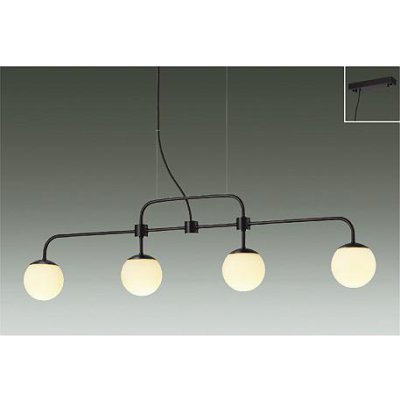 画像1: 大光電機(DAIKO) DPN-42638YG ペンダント 調光(調光器別売) 電球色 LED ランプ付 フランジタイプ ブラック