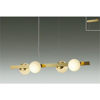 画像1: 大光電機(DAIKO) DPN-42627YG ペンダント 調光(調光器別売) 電球色 LED ランプ付 フランジタイプ 真鍮色